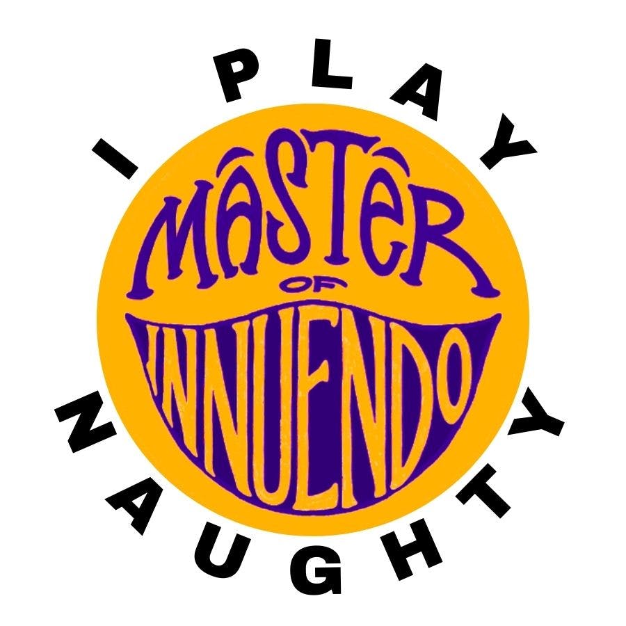 I Play Naughty Sticker