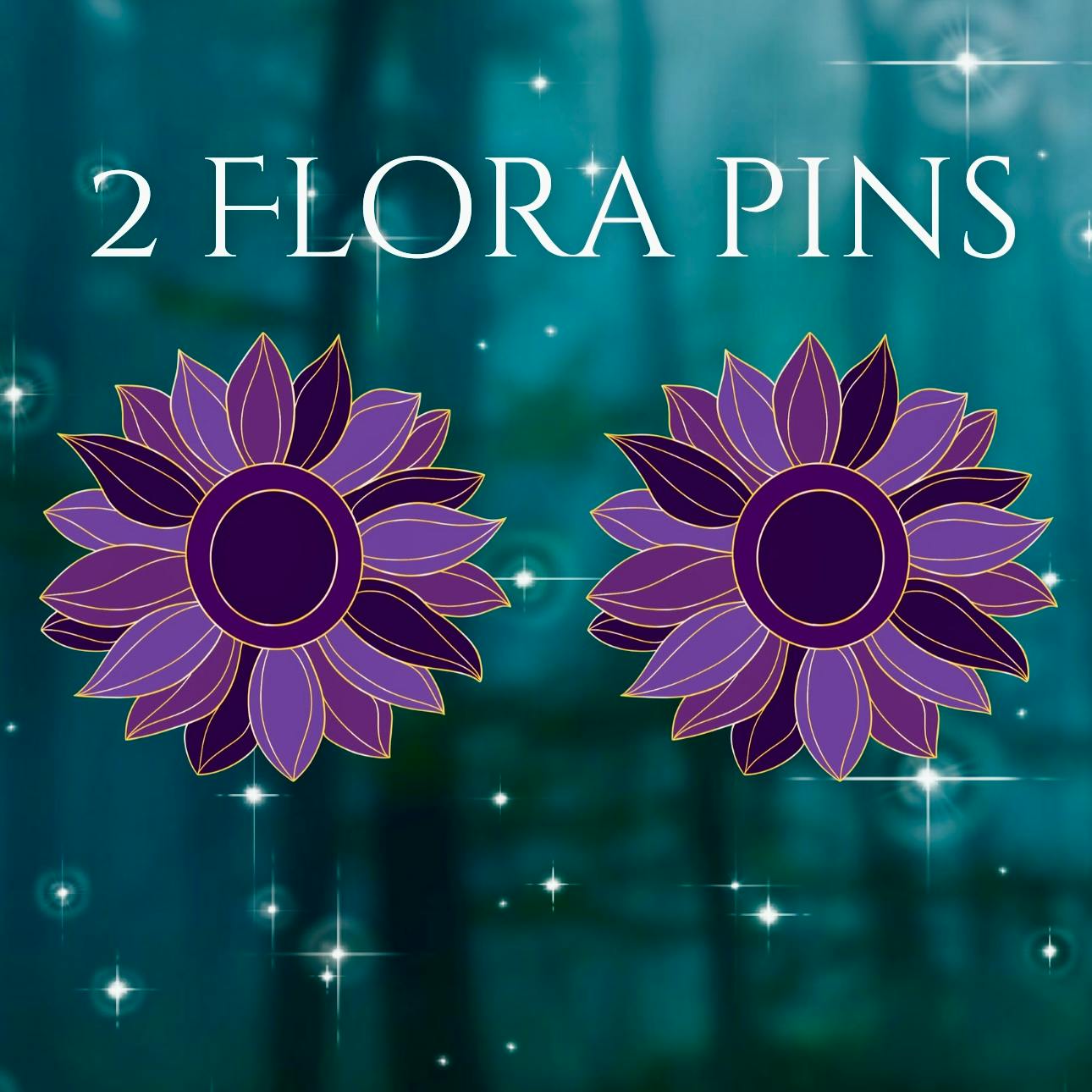 Two Flora Pins