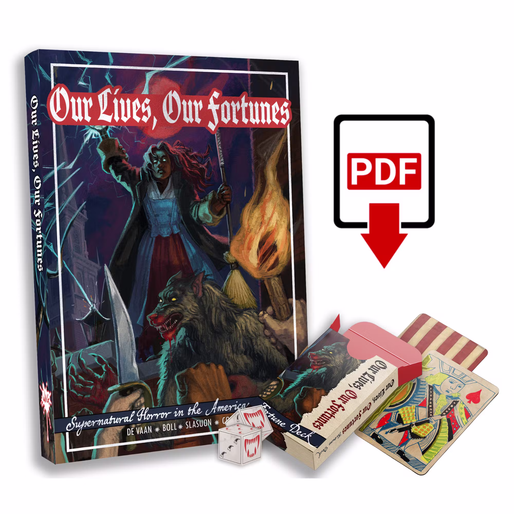 Witch Circle - Game, Dice, Cards