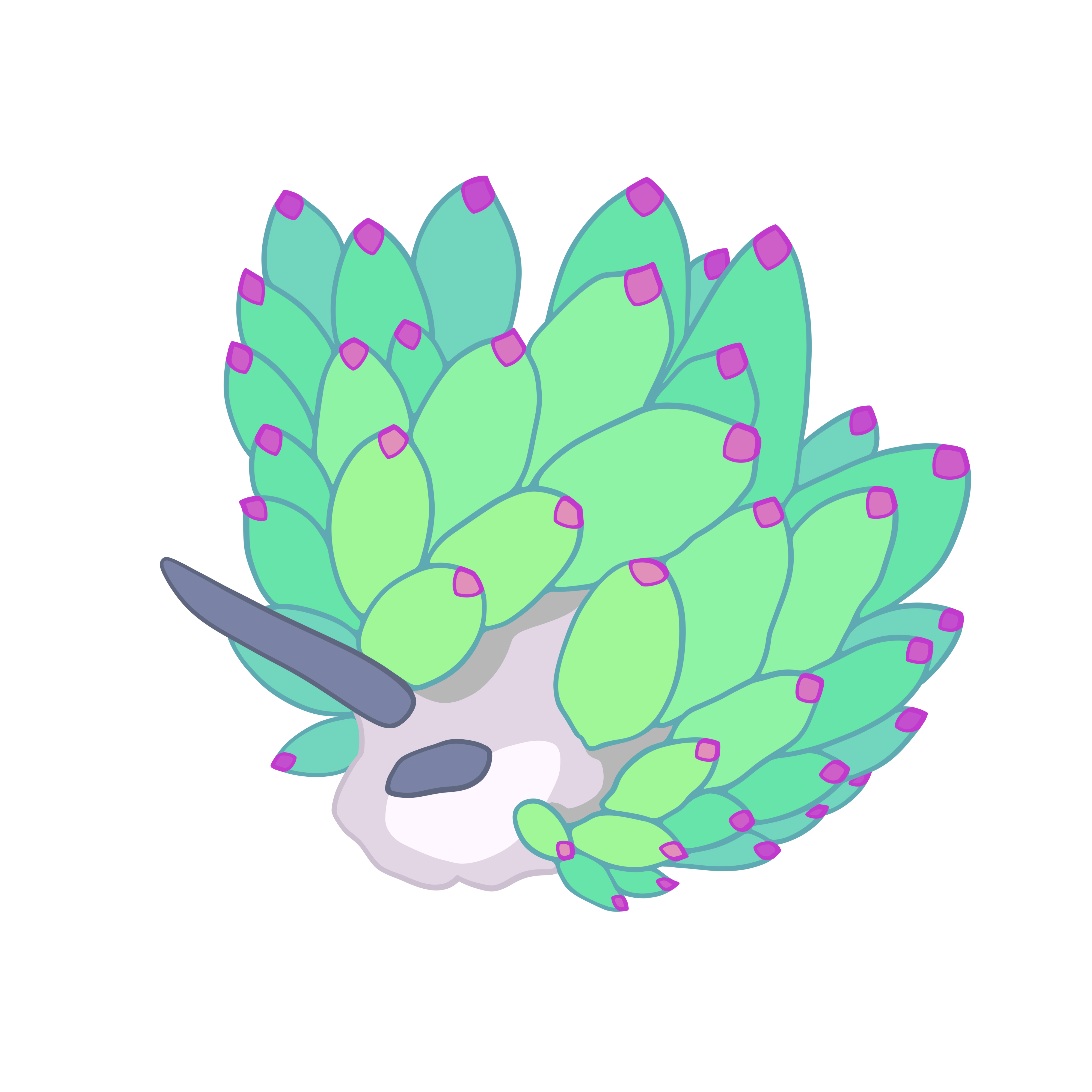 6" Leaf Sheep Window Cling Sticker	