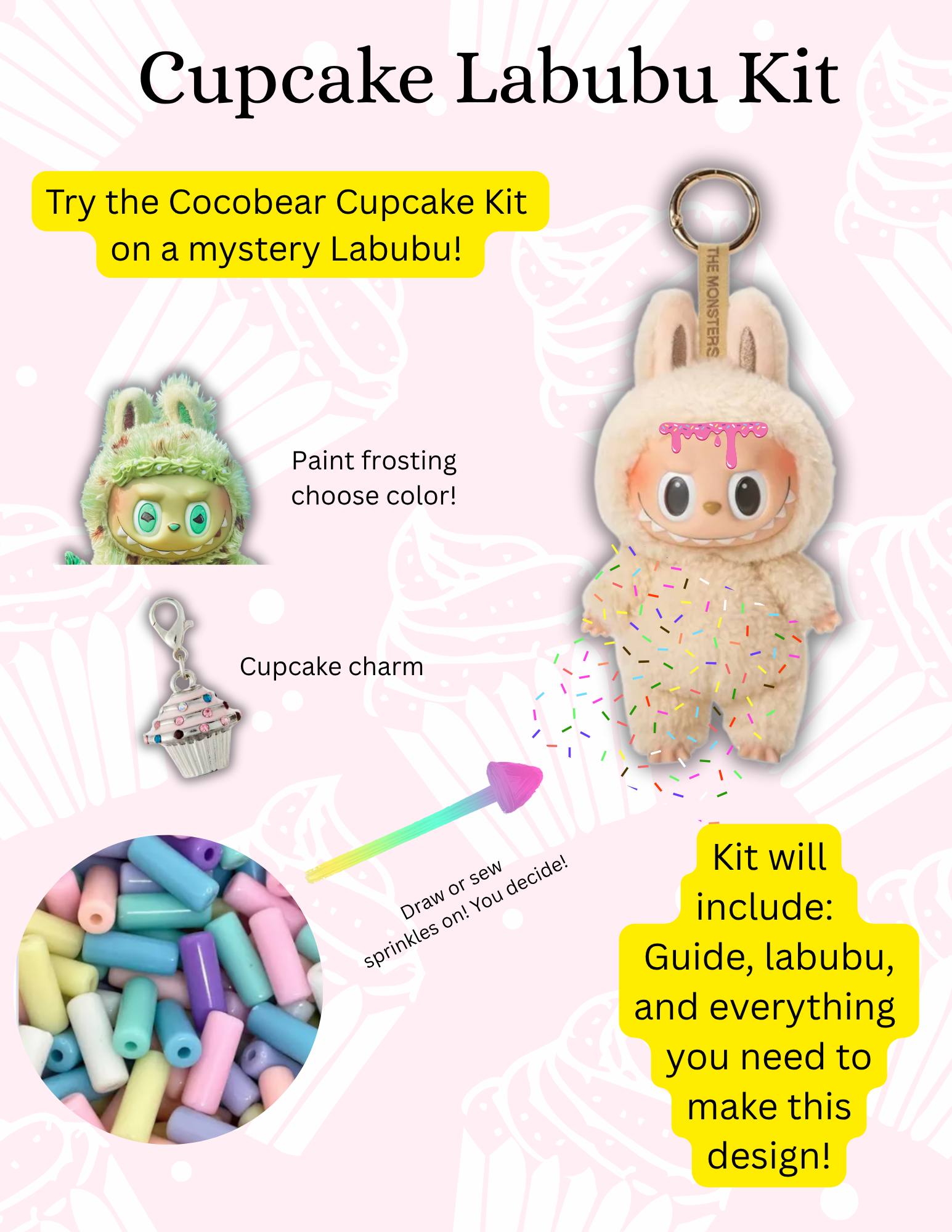 Cocobear Cupcake Kit for Labubu