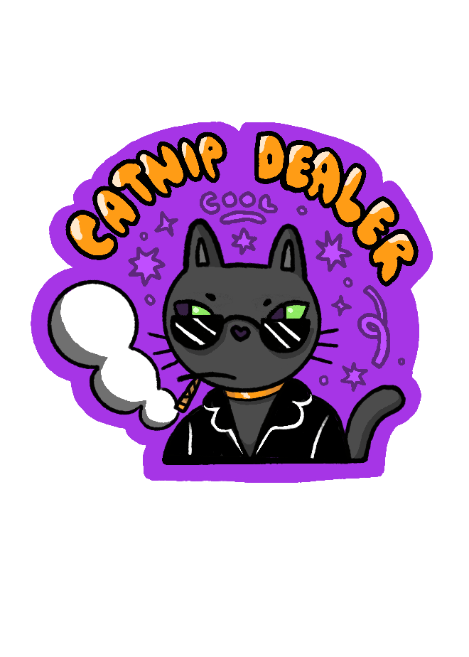 Catnip Dealer Sticker