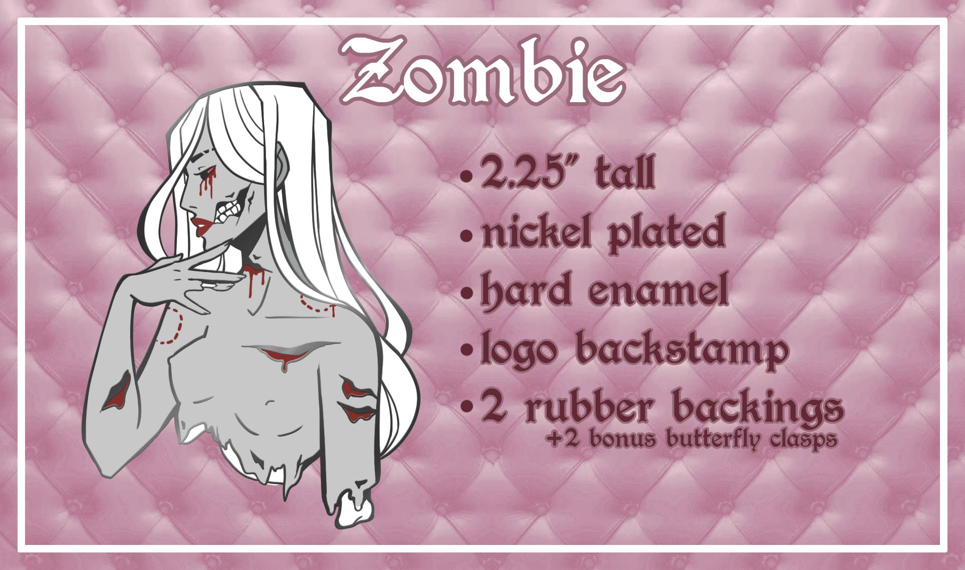 Unlock Zombie enamel pin !