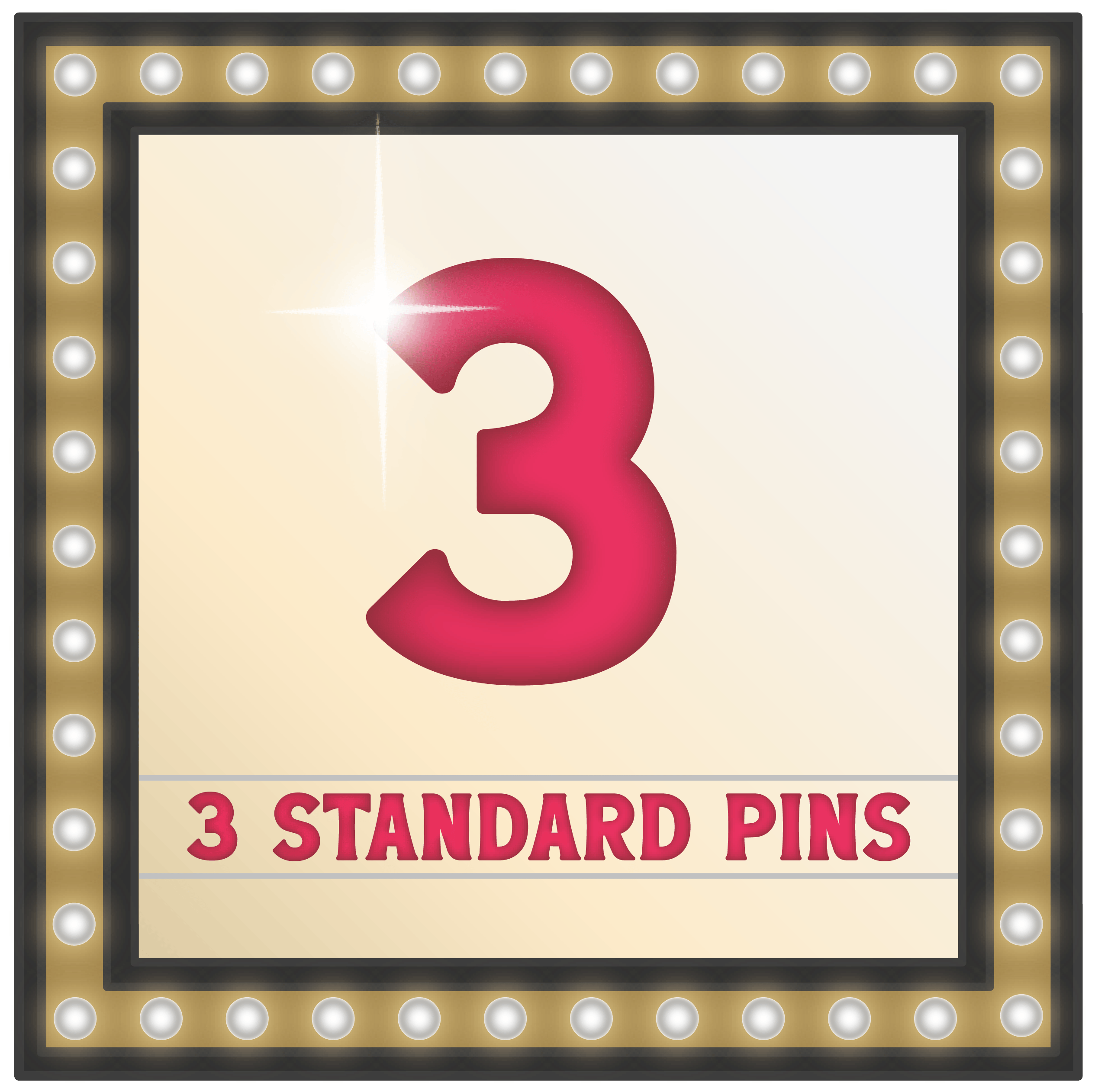 Three Standard Pins