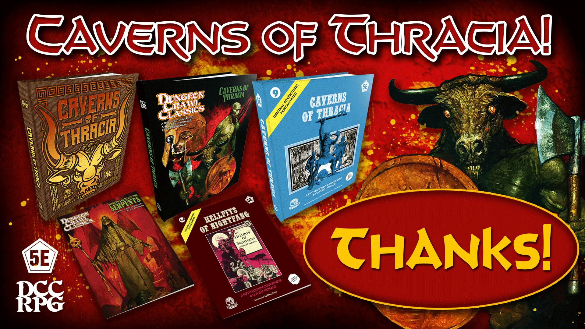Caverns of Thracia Legendary Adventure 5E+DCC Project Update ...