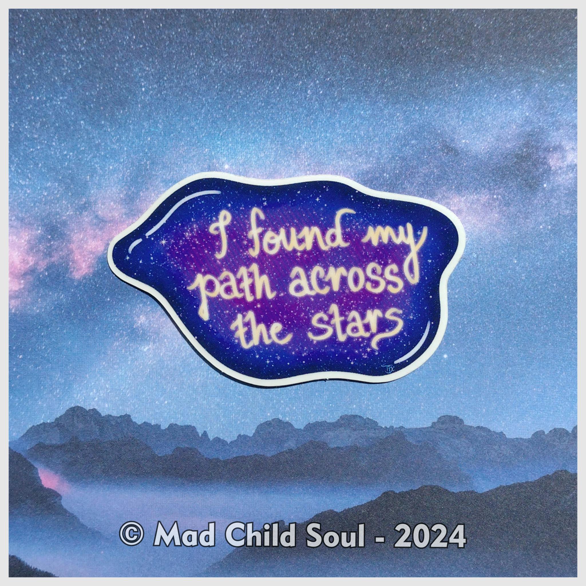 1x STICKER : Cosmic Sticker Quote