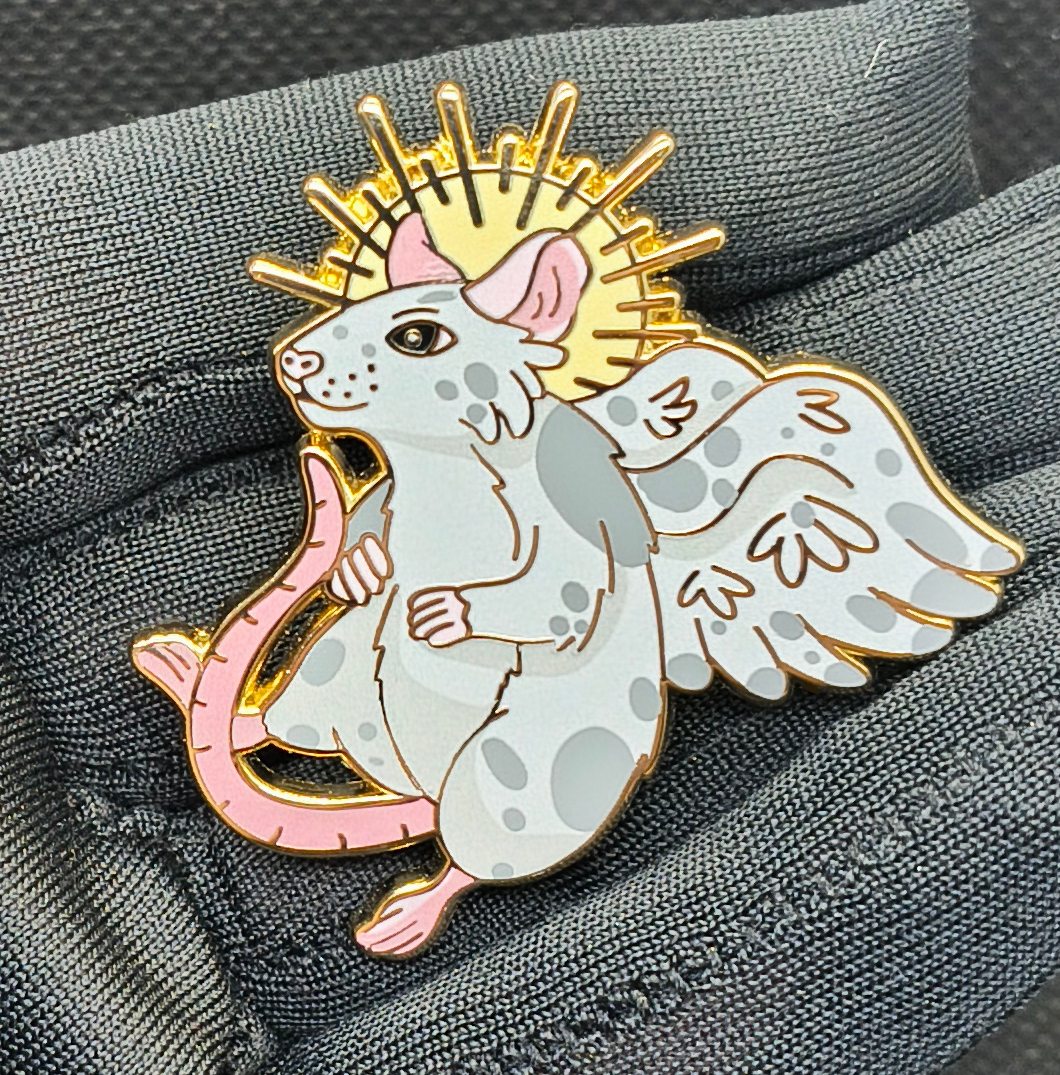 CLEARANCE - Angel rat pin 