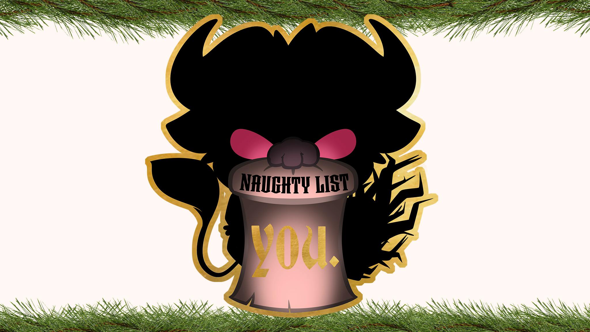 Mini Add-On: Krampus Pin #2 - Naughty List: YOU