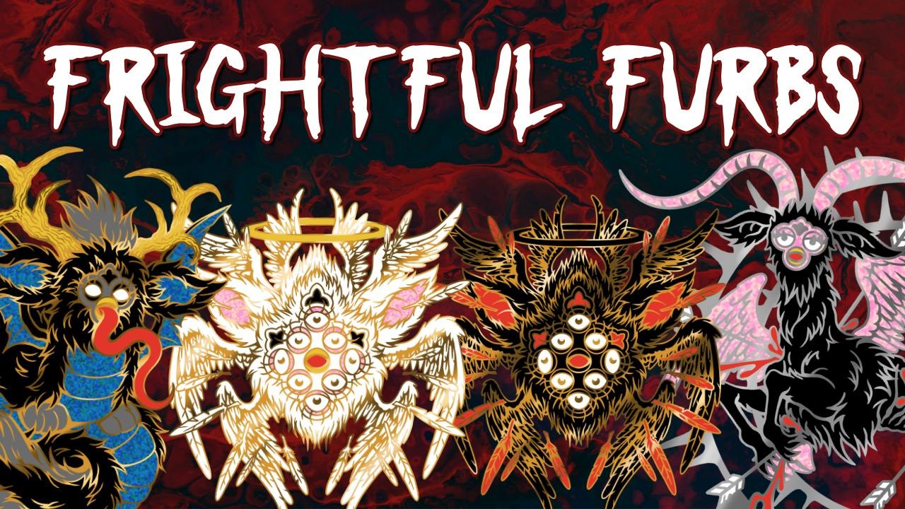 Frightful Furbs - An Enamel Pin Badge Set