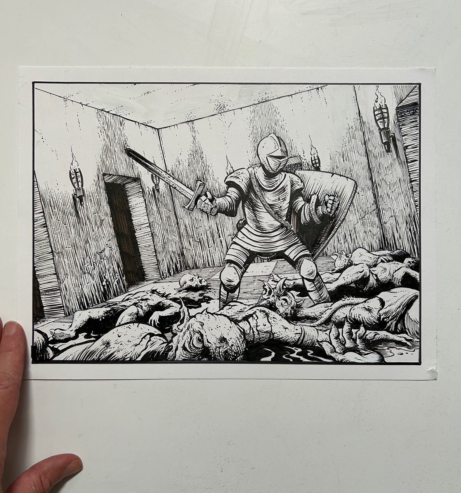A Paladin in Hell, Original Artwork by Arik Roper