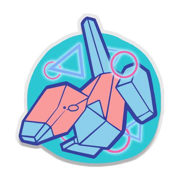 Digital duck sticker