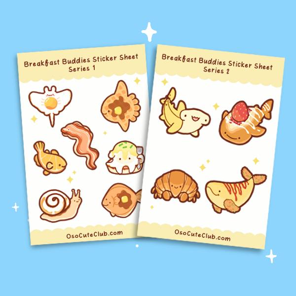 Breakfast Buddies Sticker Sheet Set