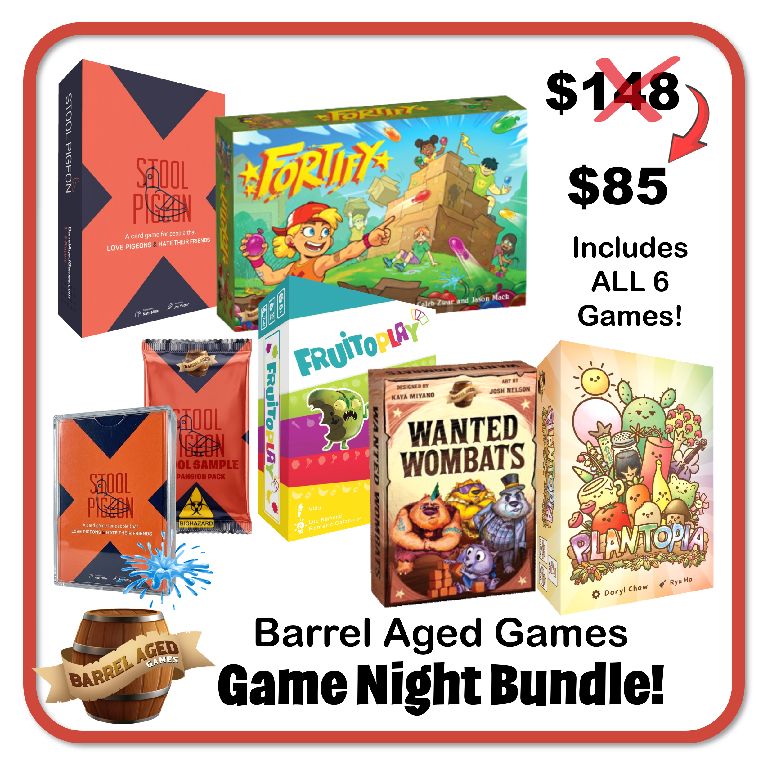 Family Night Bundle: ALL 6 Barrel Aged Games with Bonus Exclusive Extras!