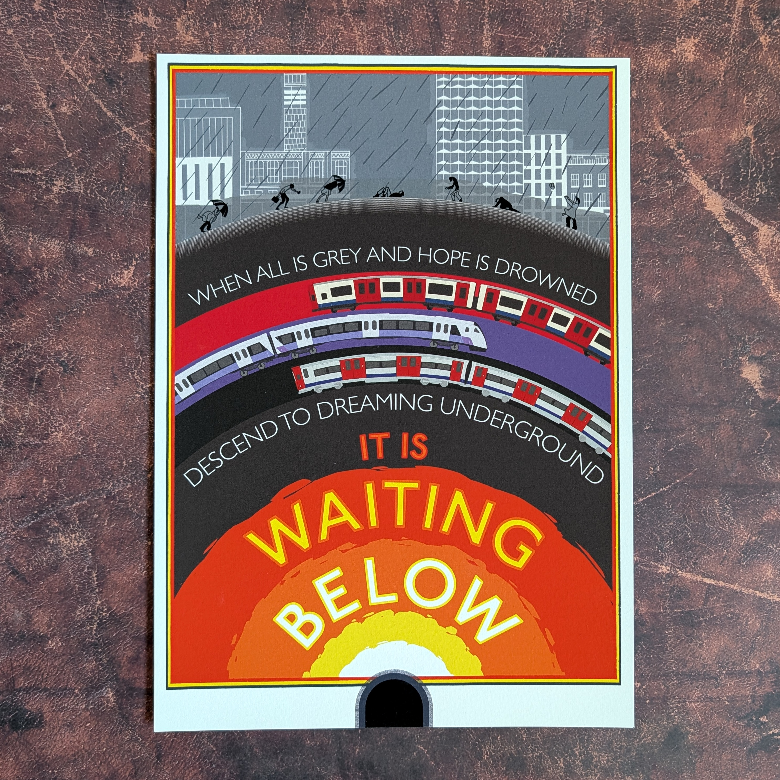 IT IS WAITING BELOW - A4 Giclée Art Print