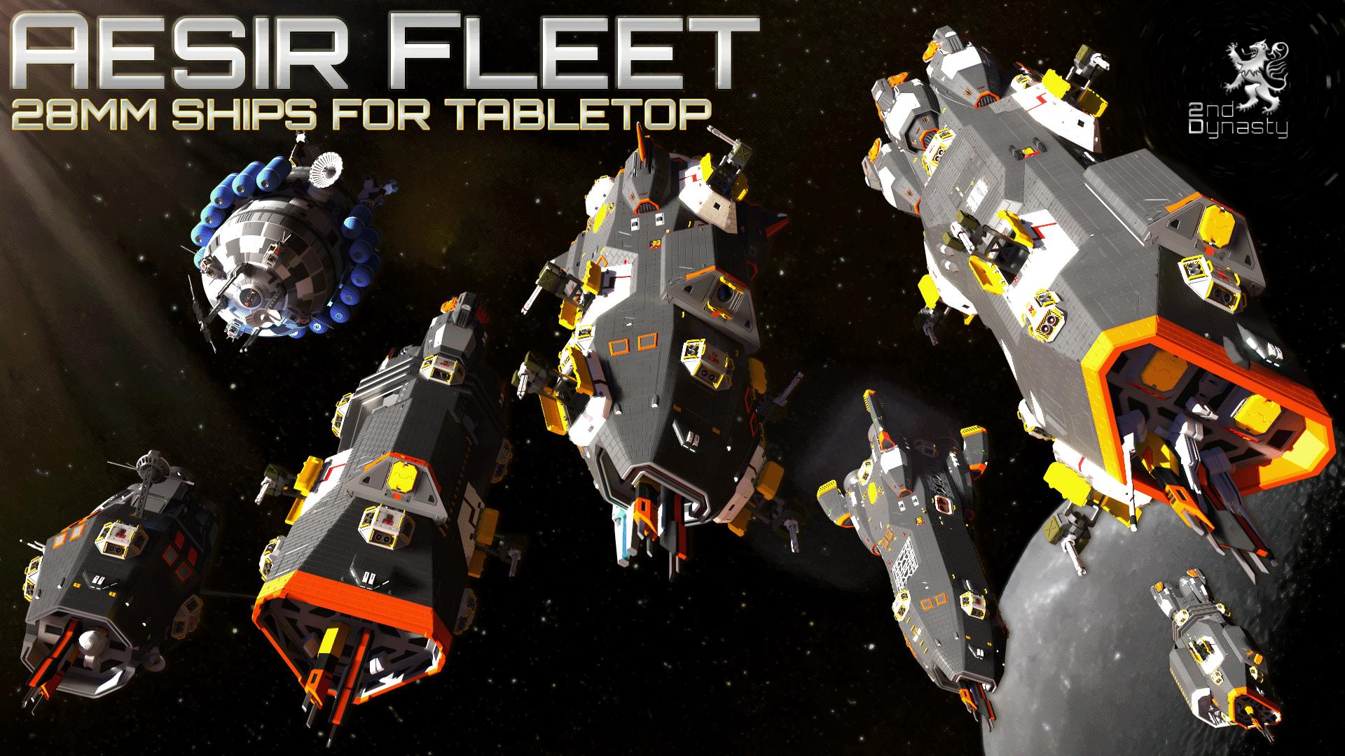 Aesir Fleet: 28mm Ships for your tabletop