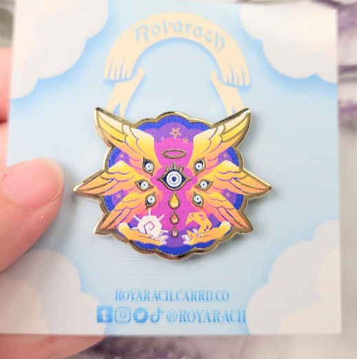 Sunset Moon Seraph Pin