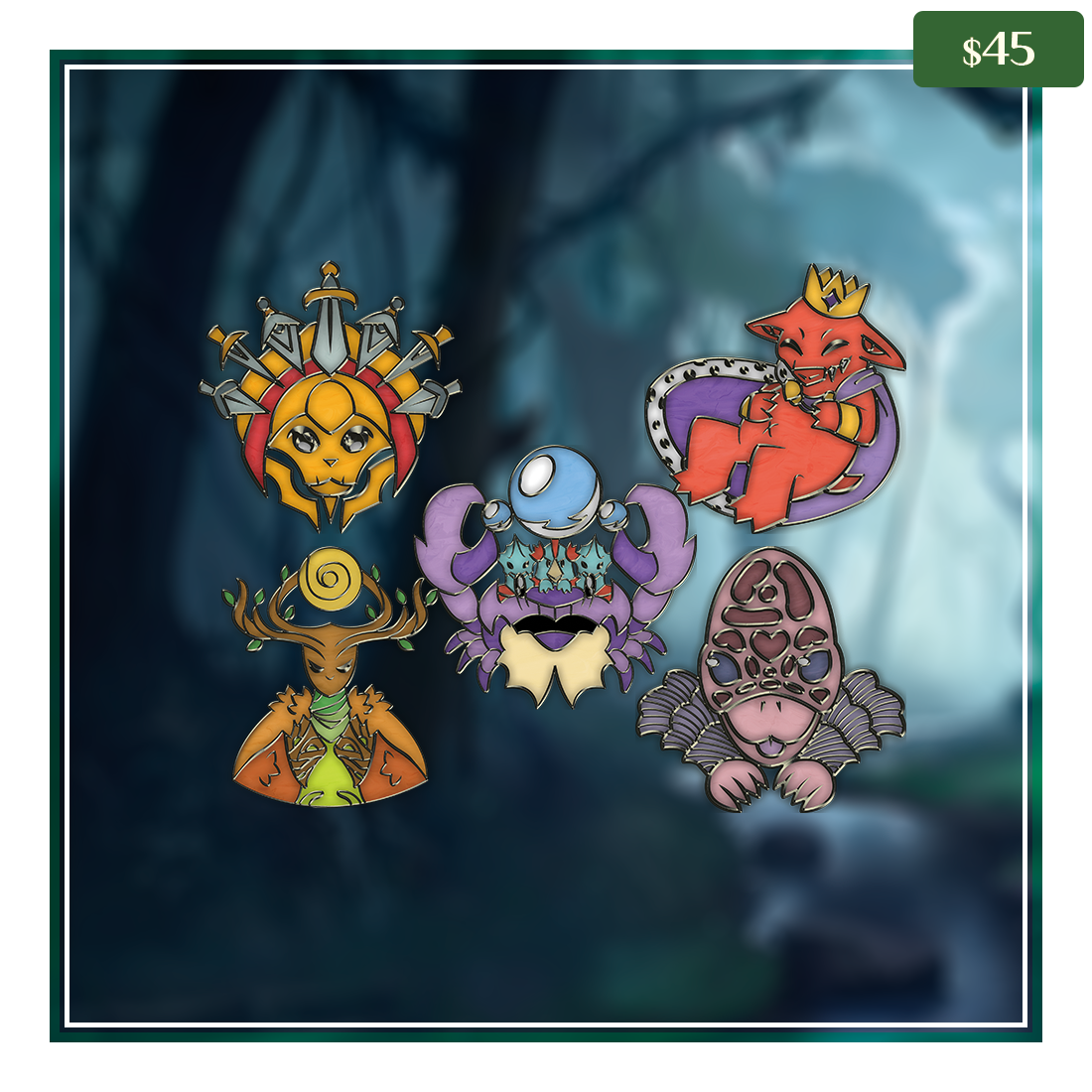 Fiendish Friends Pin Set #2