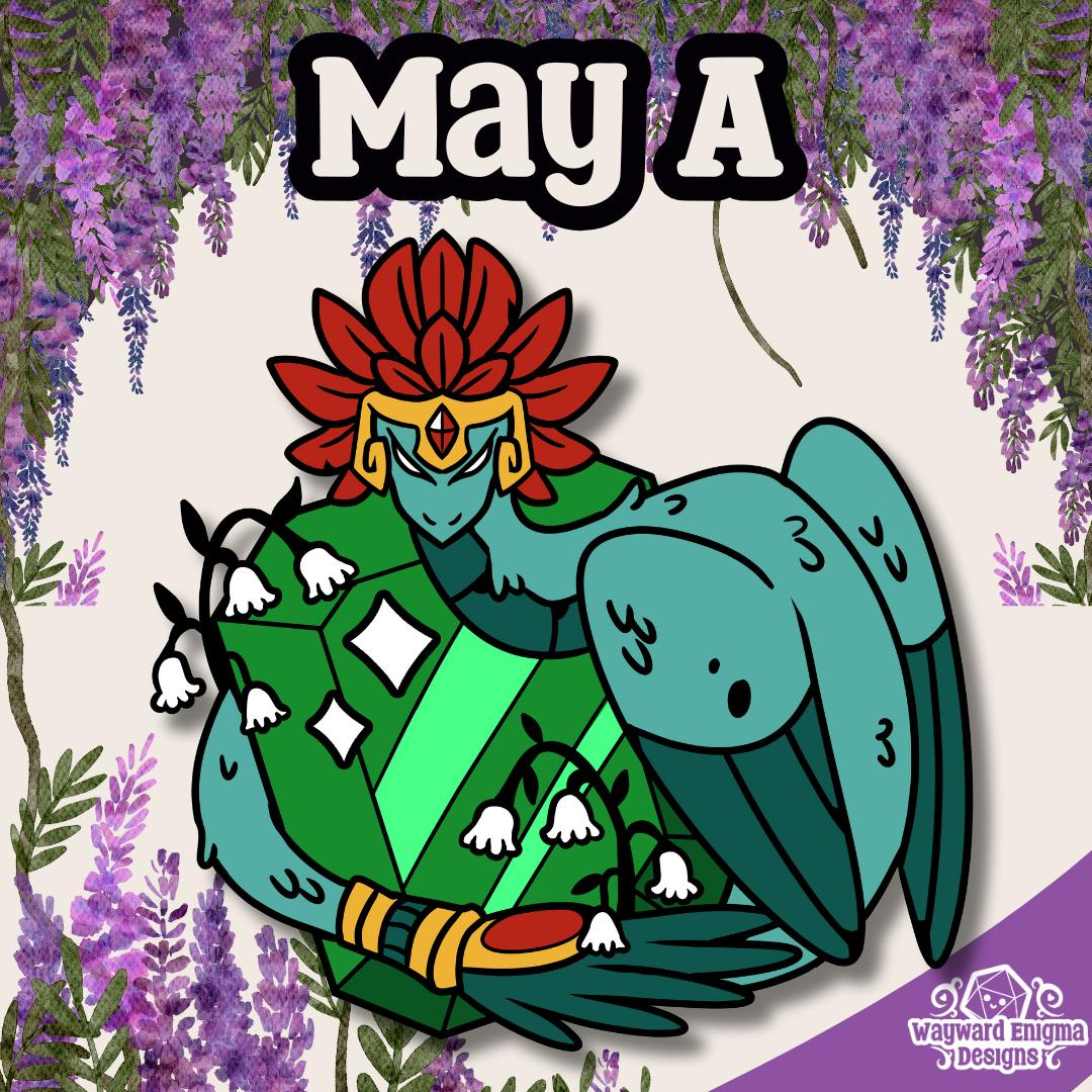 May A - Birthstone Beast Enamel Pin