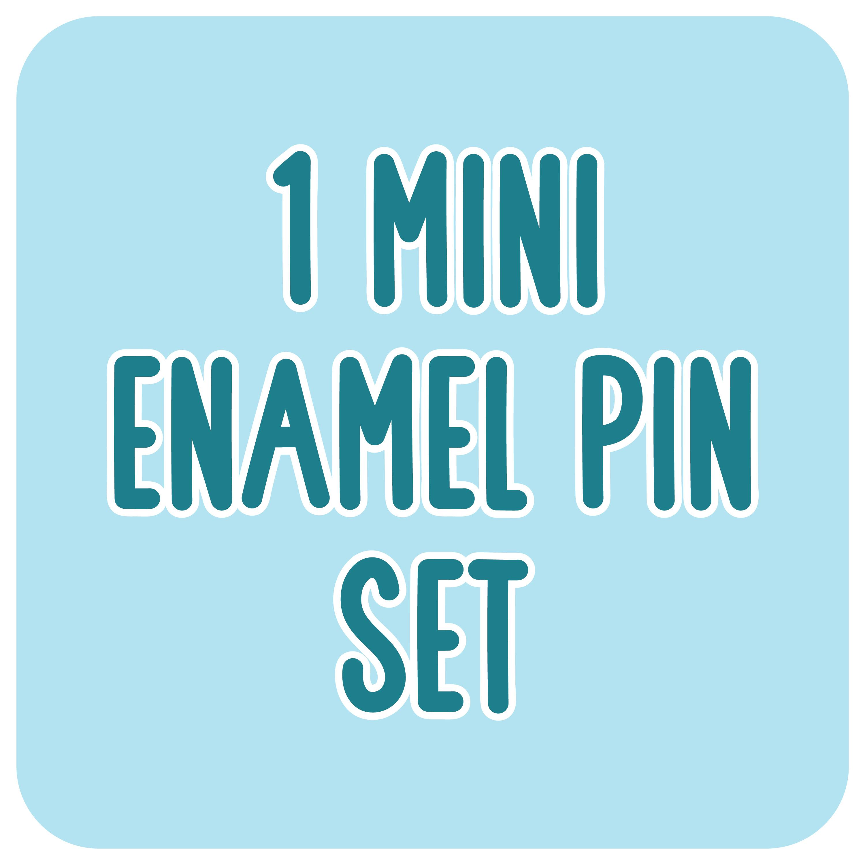 1 Mini Enamel Pin Set