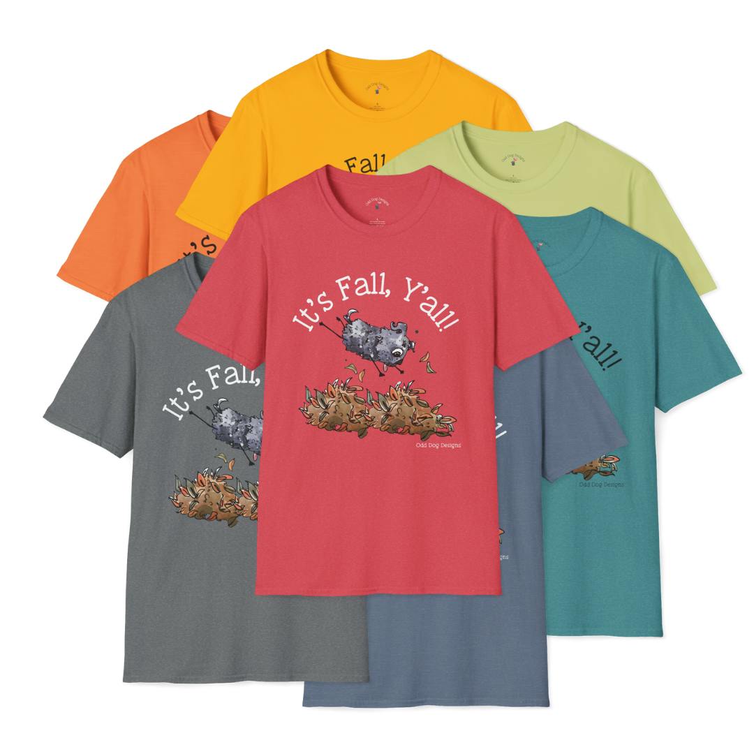 Odd Dog T-shirt: It's Fall, Y'all