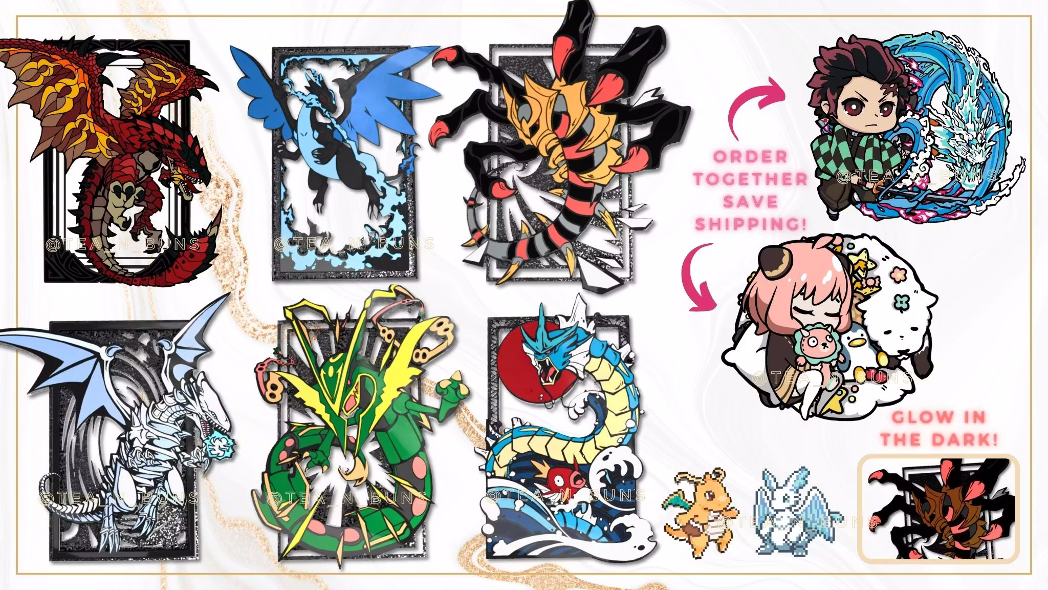 【龍】 Dragons -  A Deluxe Pincard Collection