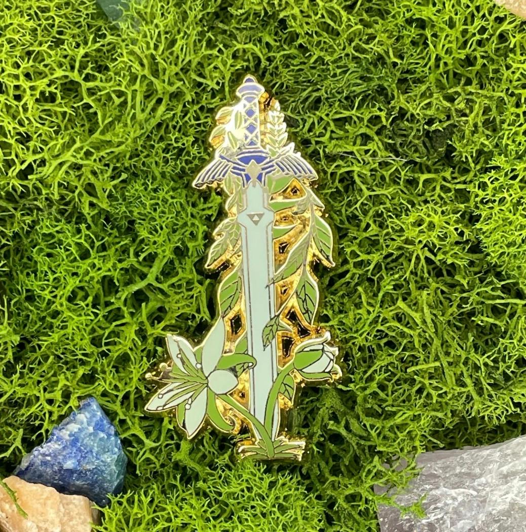Silent Hero Gold Enamel Pin