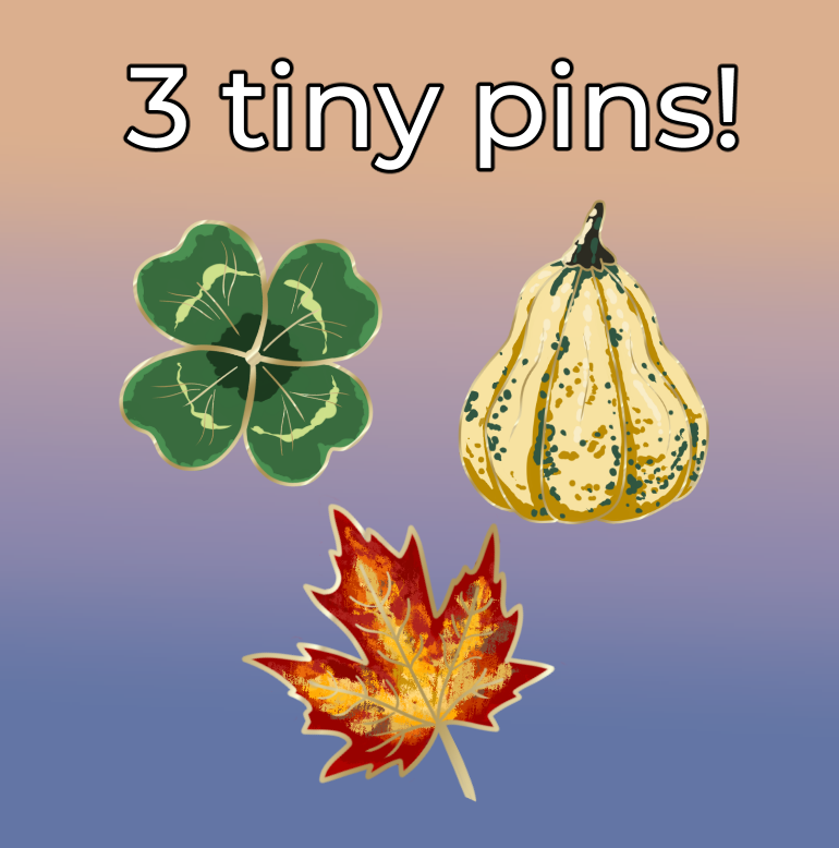 3 tiny pins