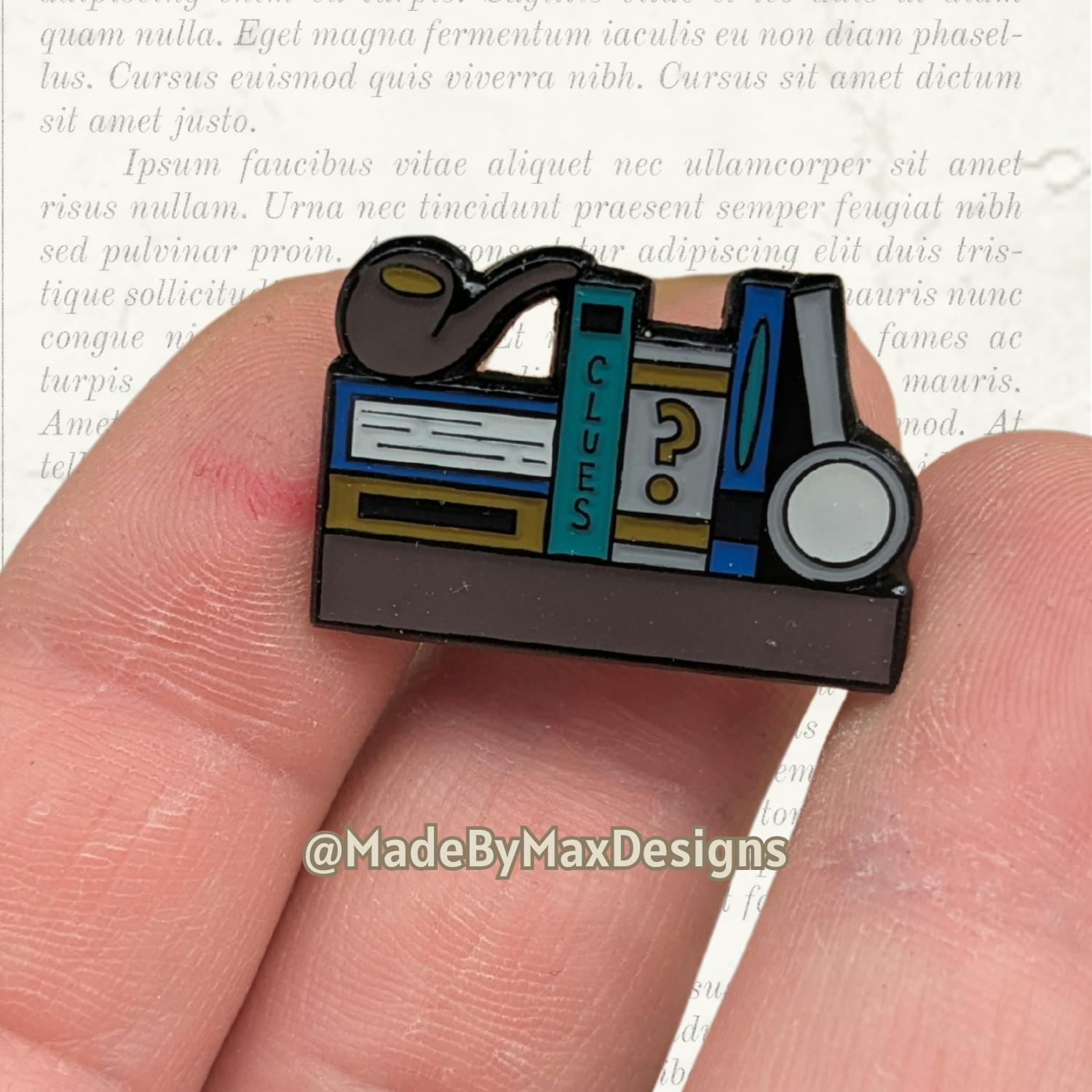Mystery Mini Bookshelf Pin