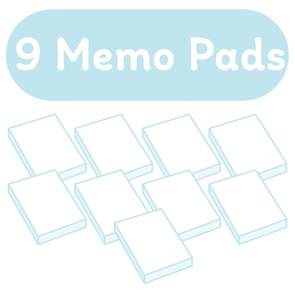 9 Memo Pads