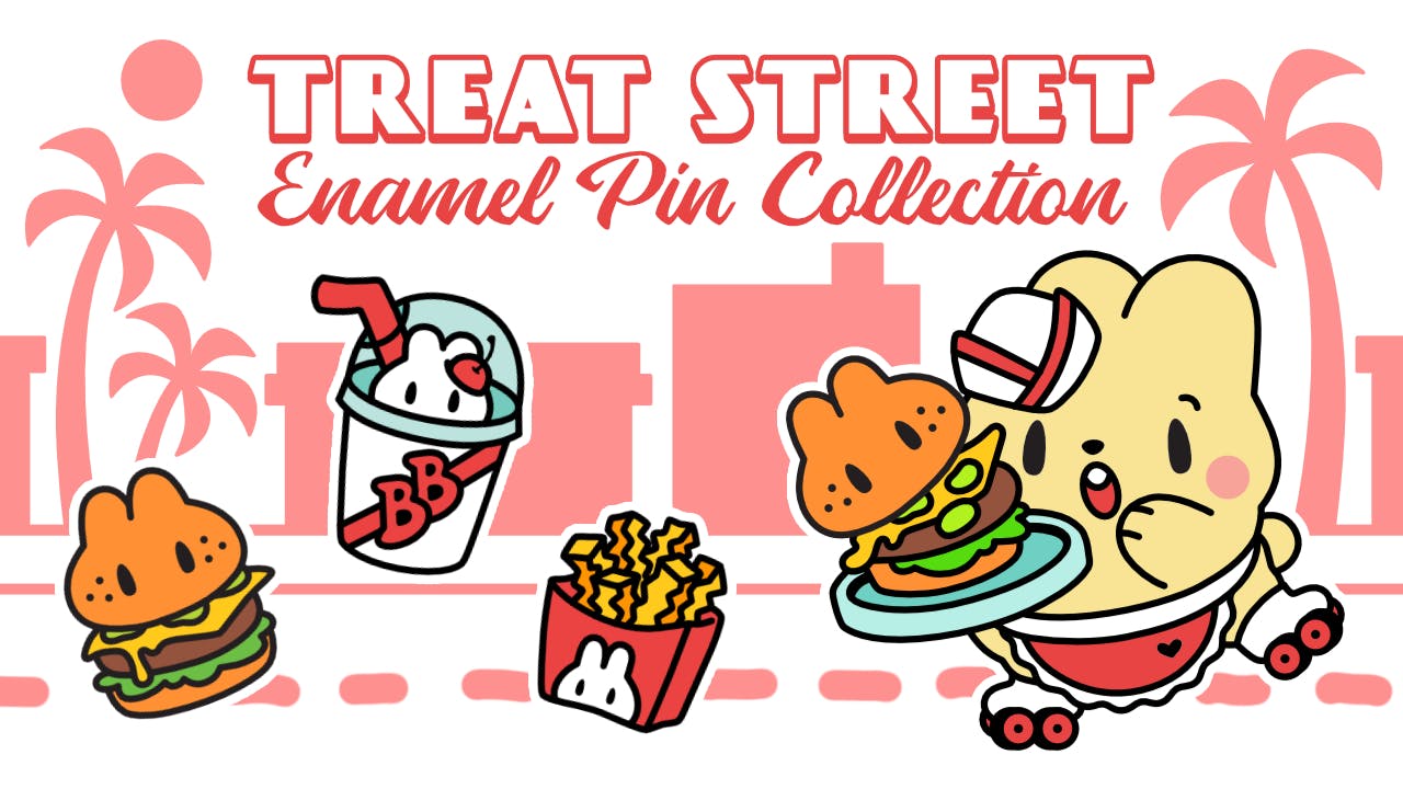 Treat Street Enamel Pins