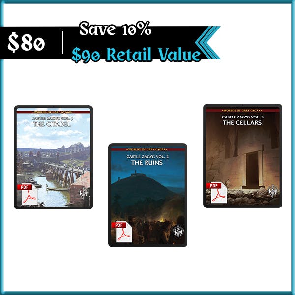 (Save 10%) Castle Zagyg Volumes 1-3 (PDF Only)