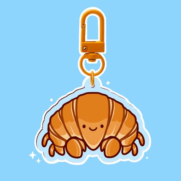Crabssant Acrylic Keychain