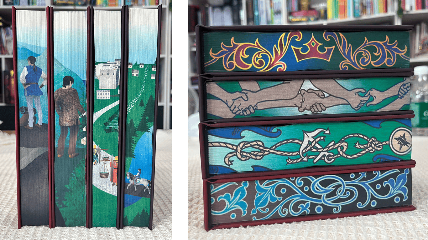 Look at these beautiful epic fantasy special edition sprayed edges!