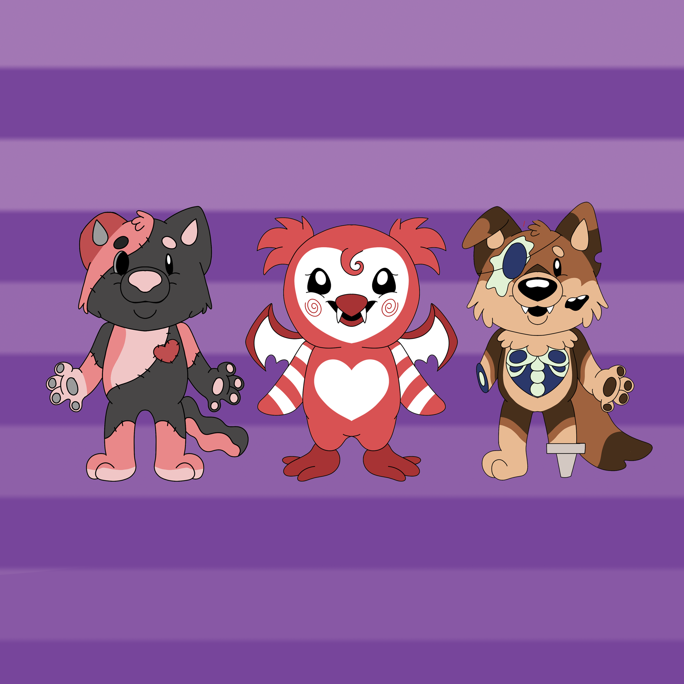Terrifying Trio Plush Bundle