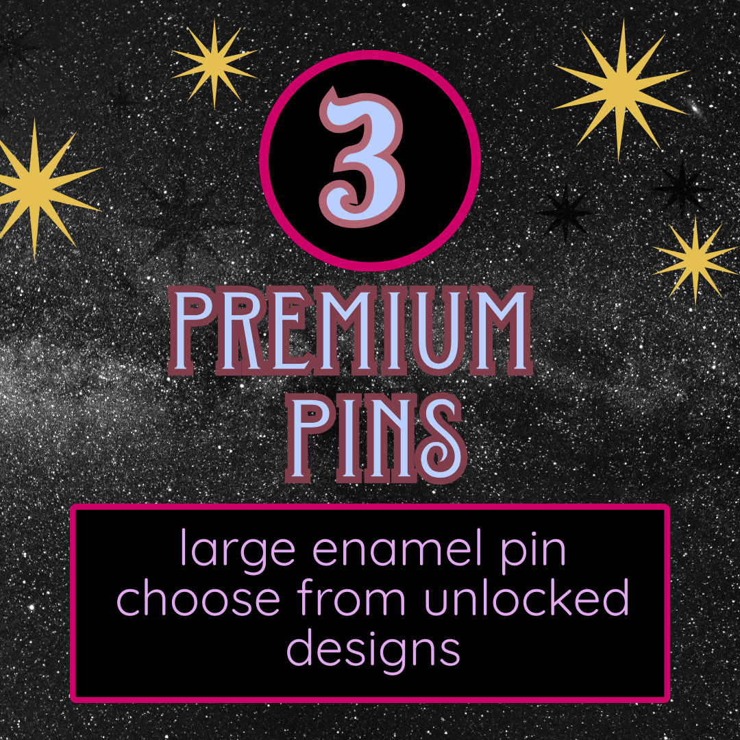 3 premium pins