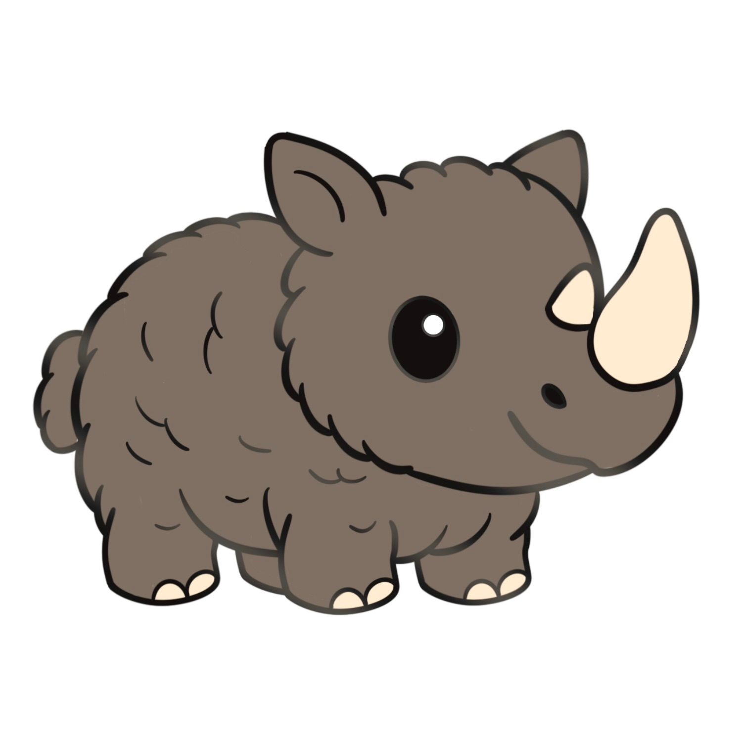 Woolly Rhino Pin 