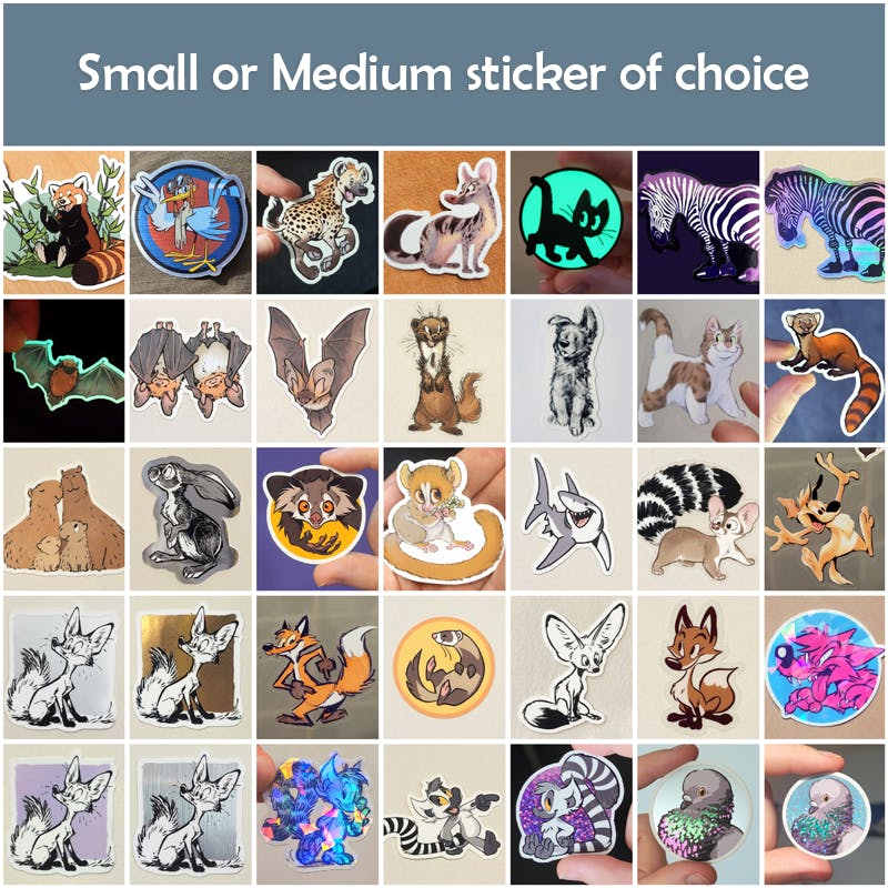 Full body / Medium sticker of choice