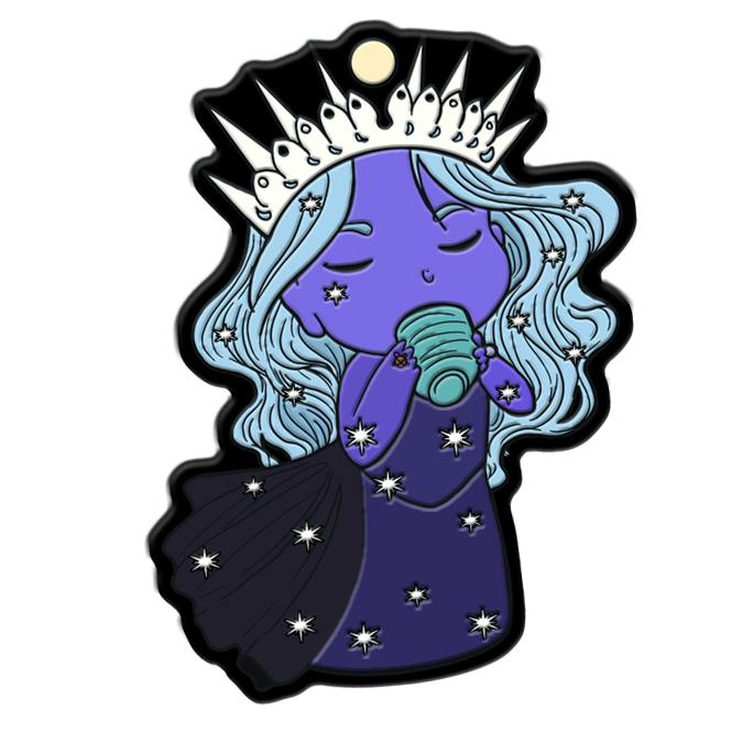 Chibi Celestial Goddess Tea PVC Keychain