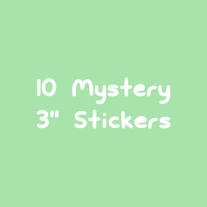 10 Mystery 3" Stickers