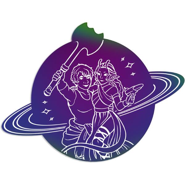 Lesbians in Space Vol 2 enamel pin