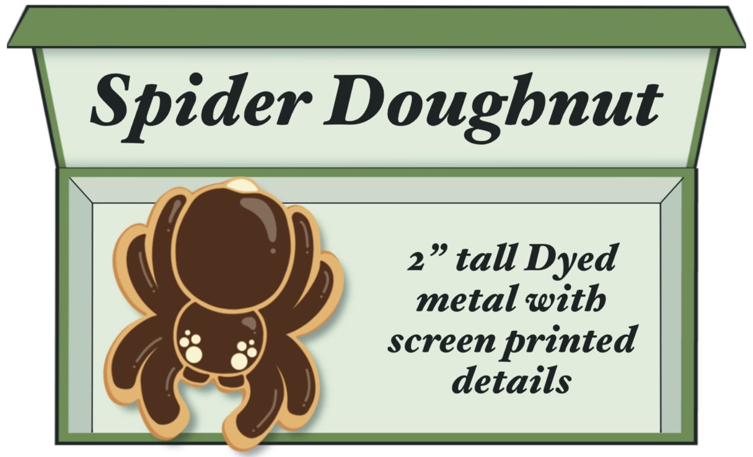 Boston Cream Spider Doughnut