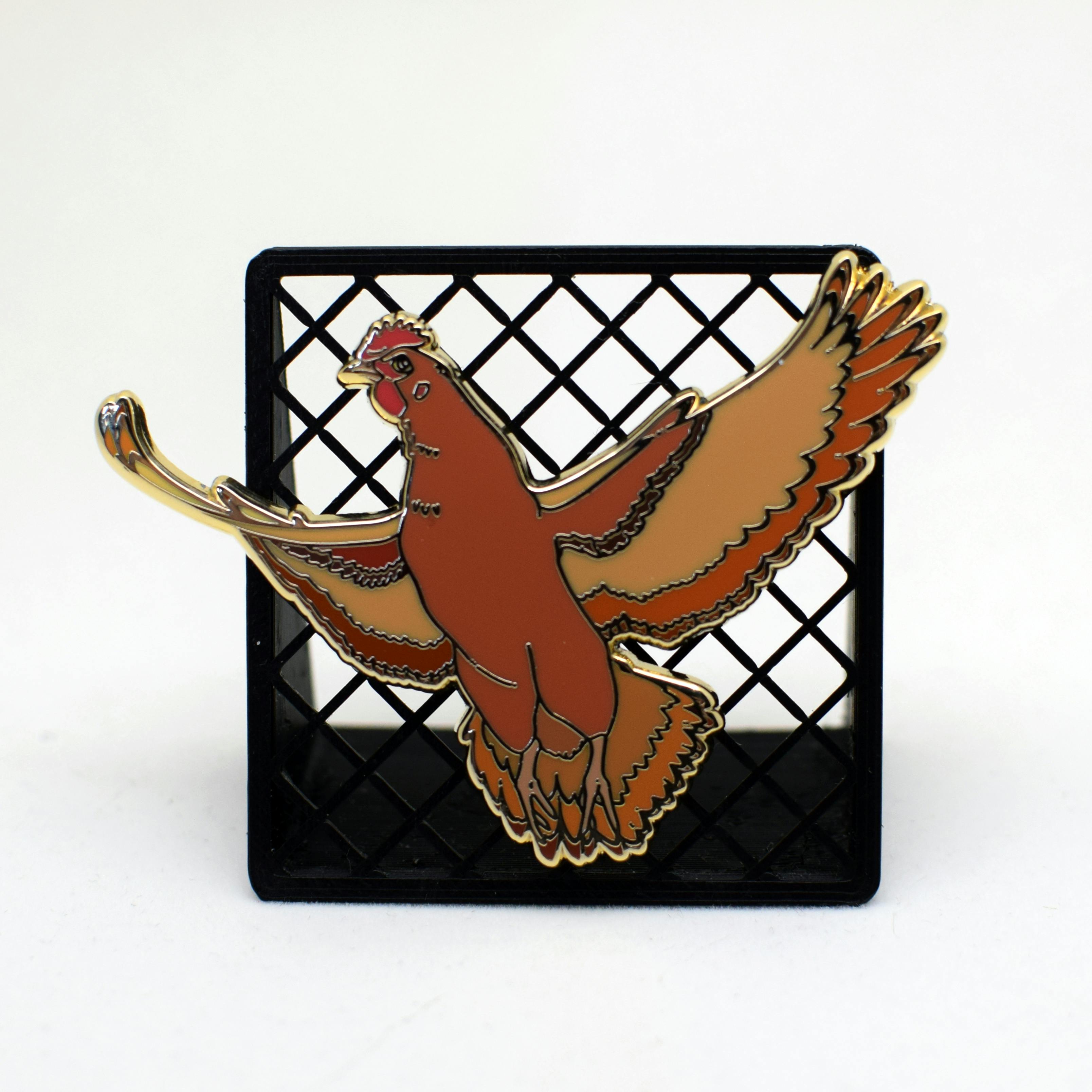 Patagonian Attack Chicken Magnet	