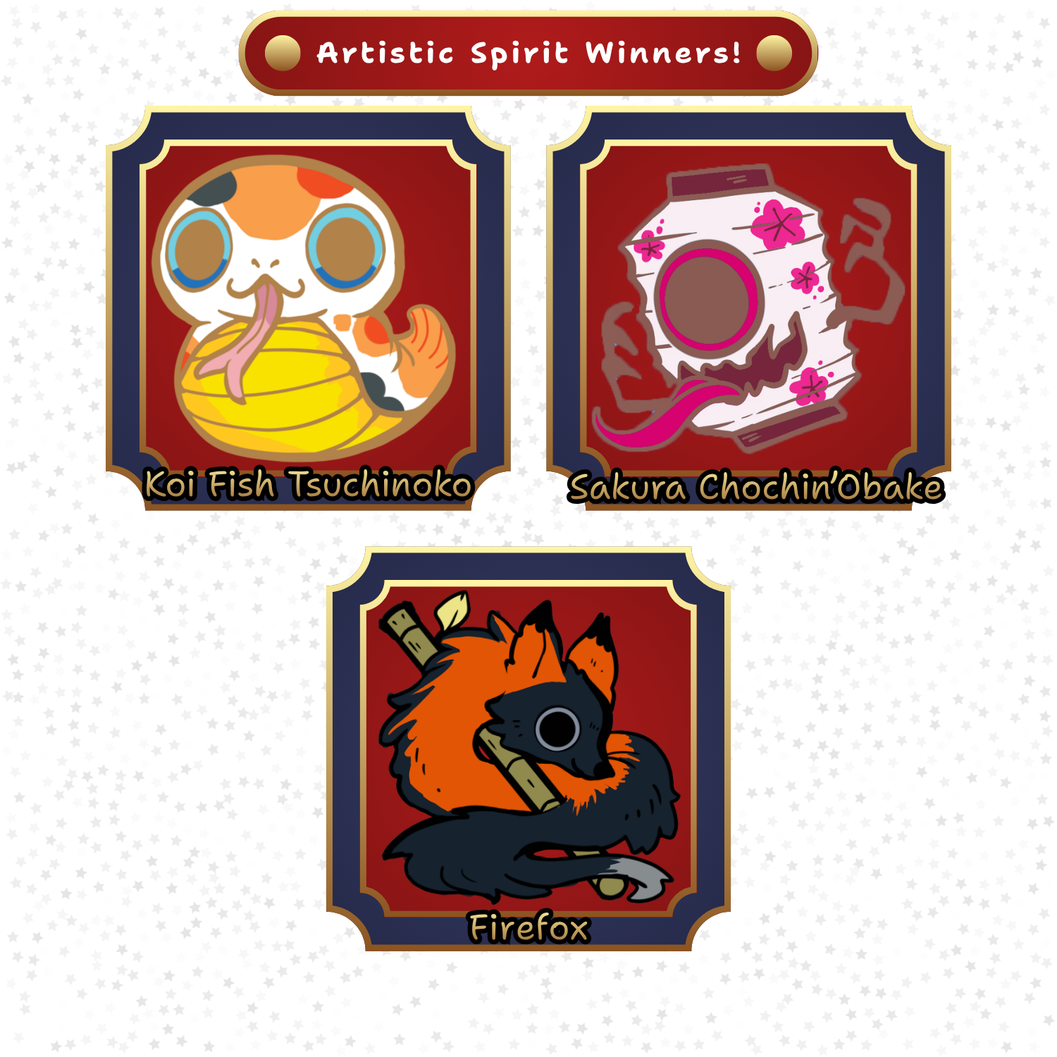 Stretchgoal #1 - The Artistic Spirit Winners!