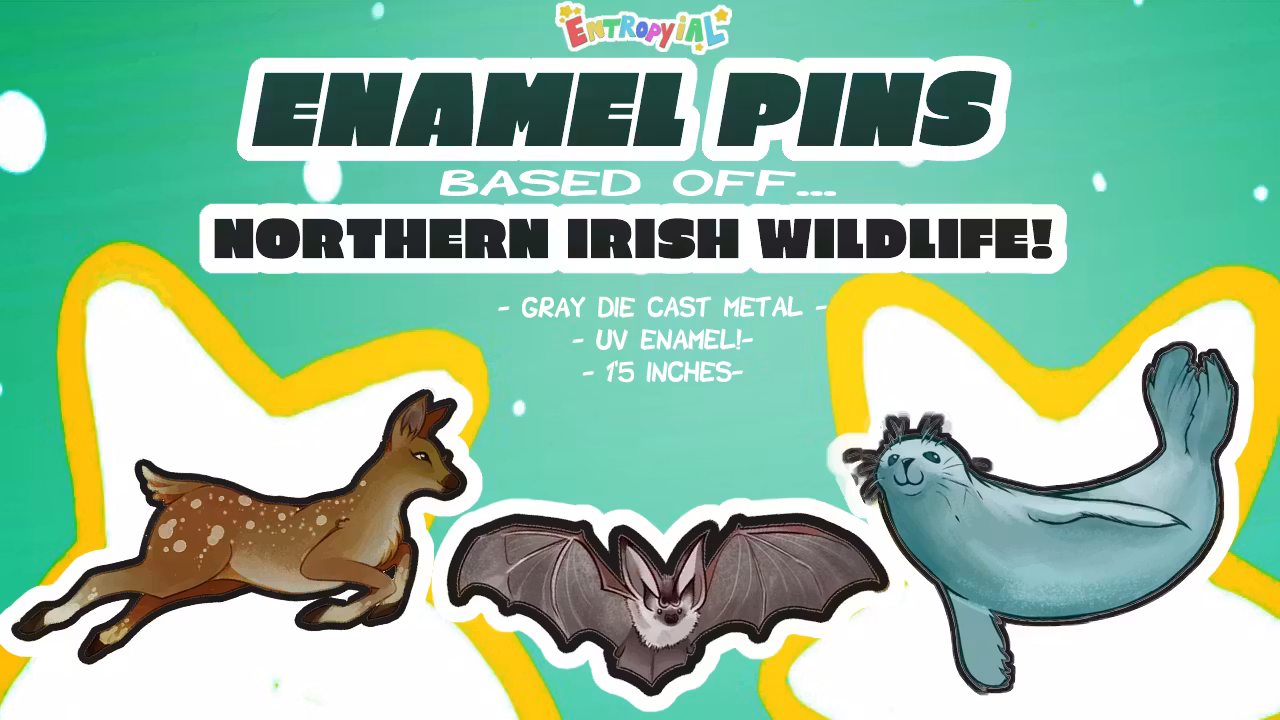wildlife enamel pins!