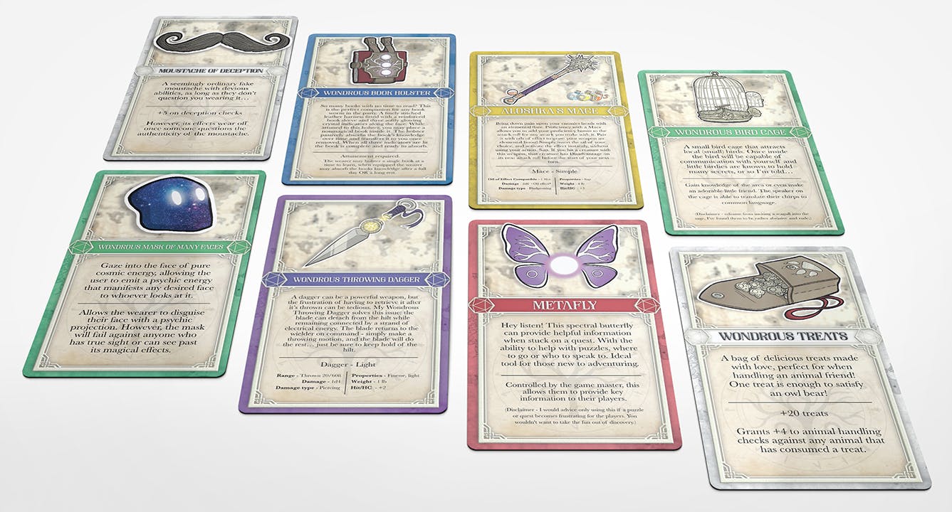 Deck of Wondrous Items - Expansion Set DnD Item/Lore Cards - BackerKit