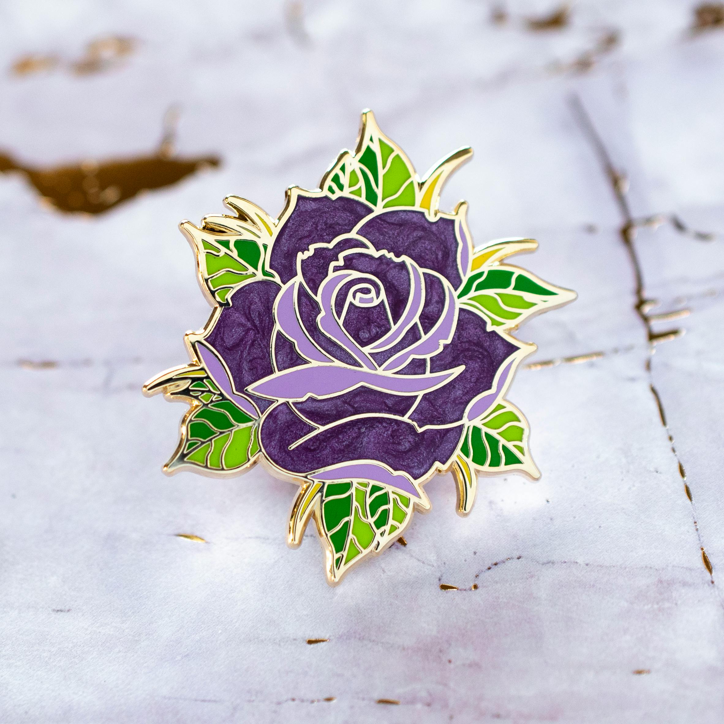 Neo Rose Pin Purple