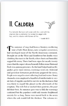 Screenshot showing a chapter page with the title of the chapter, a hummingbird and a quote.
