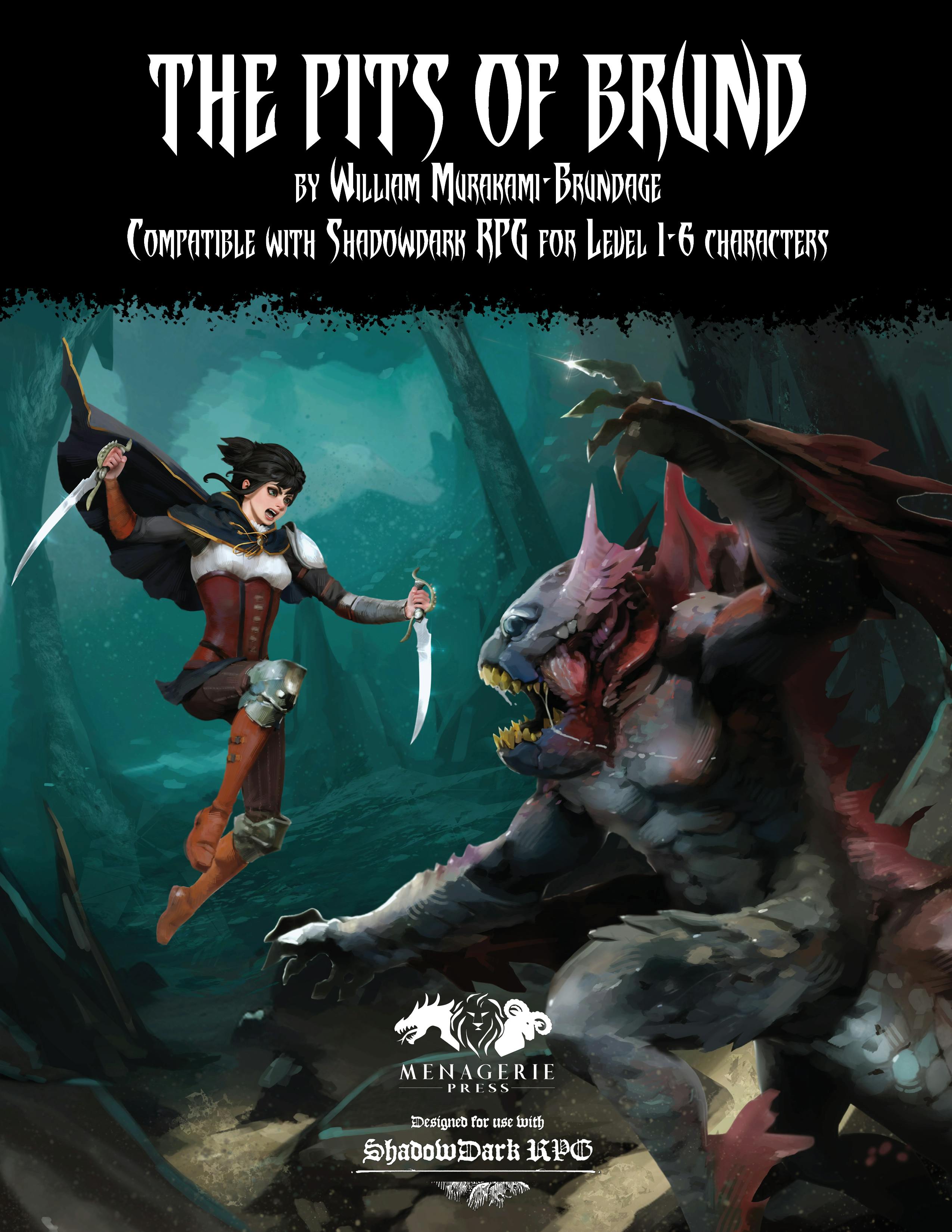 The Pits of Brund for Shadowdark RPG (PDF + Print On Demand)