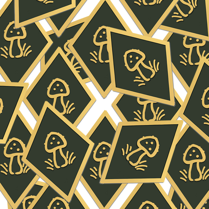 All-in! 6x Pins, stickers and prints