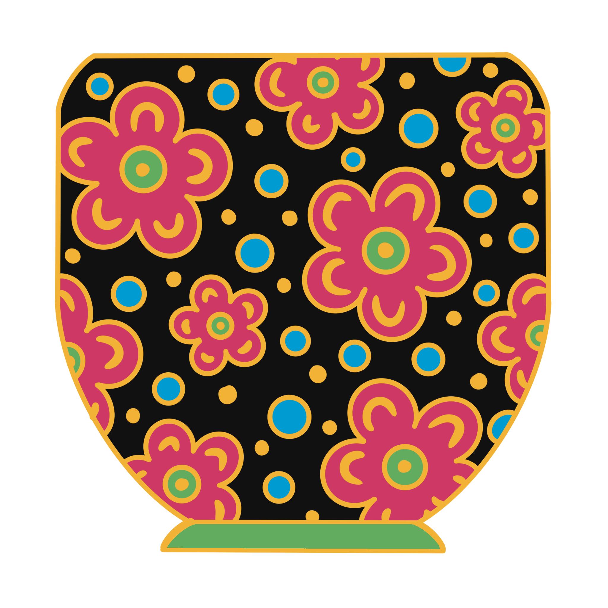 Neon Flower Pot